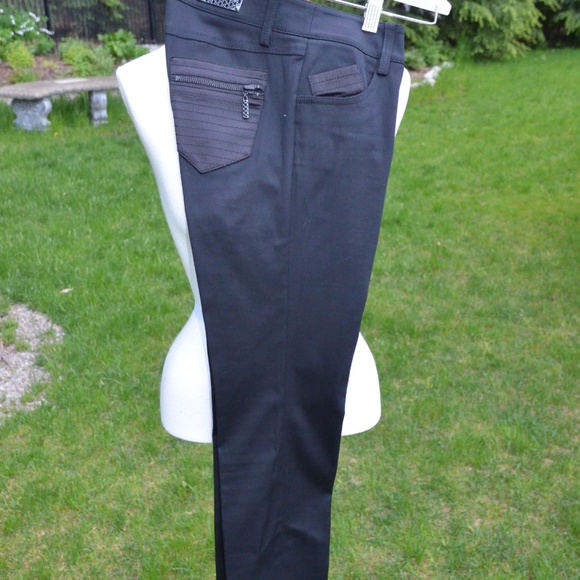 MARCIANO EMBELLISHED BLACK PANTS / BUNDLE & SAVE! - Picture 2 of 15